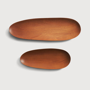 Mahogany Thin Oval boards - set of 2