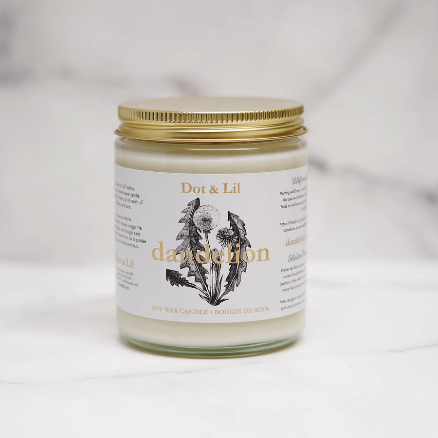 Dandelion Wildflower Soy Candle