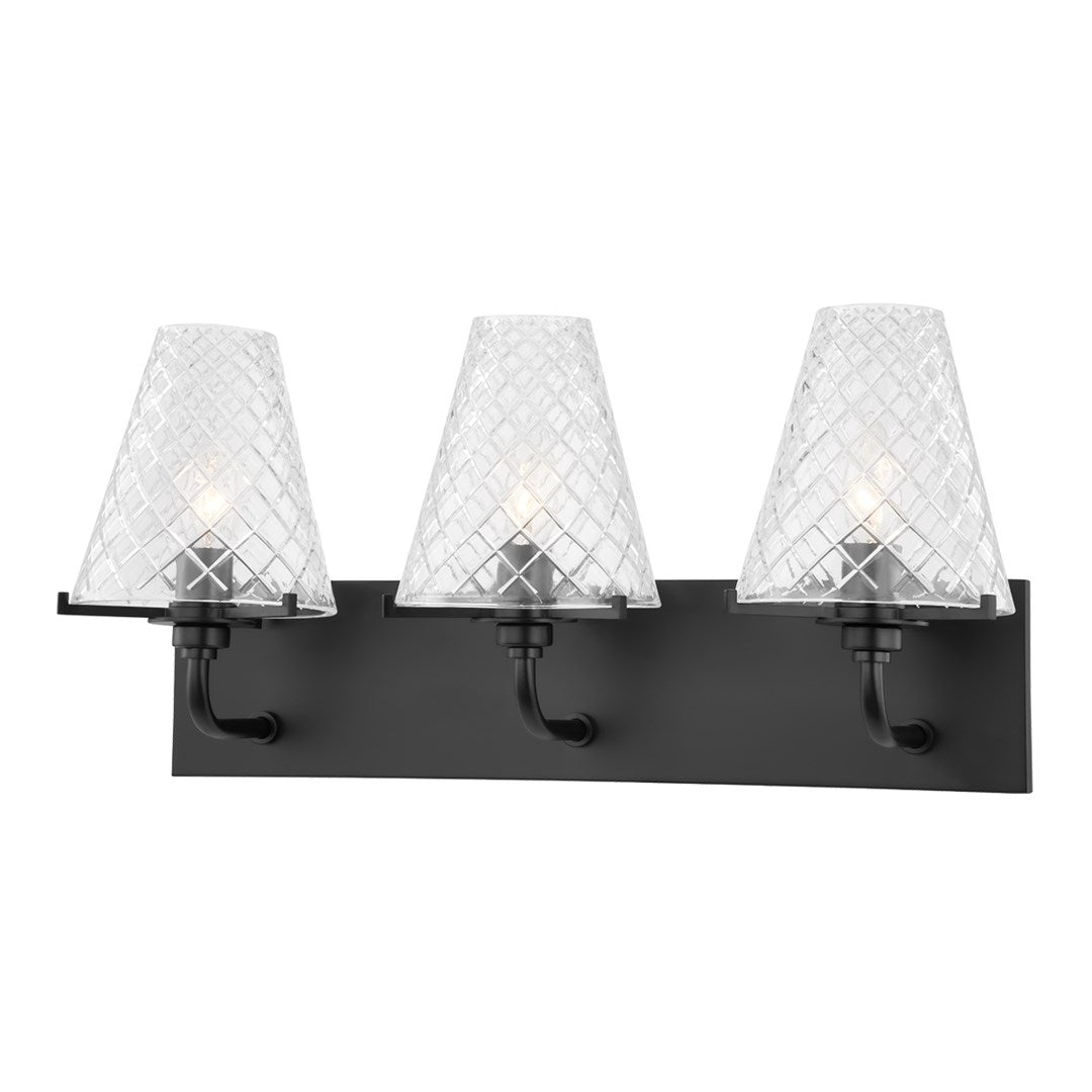 Mitzi Irene Triple Wall Sconce - Soft Black