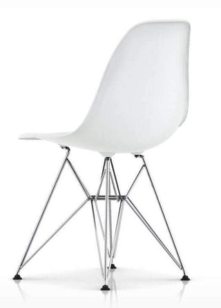 Eames Molded Plastic Side Chair with Wire Base