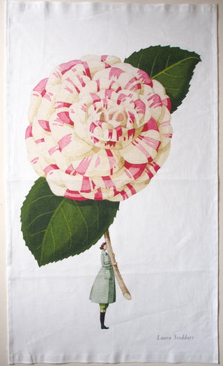In Bloom Tea Towel, Camellia