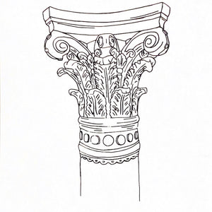Carving, Column, unframed