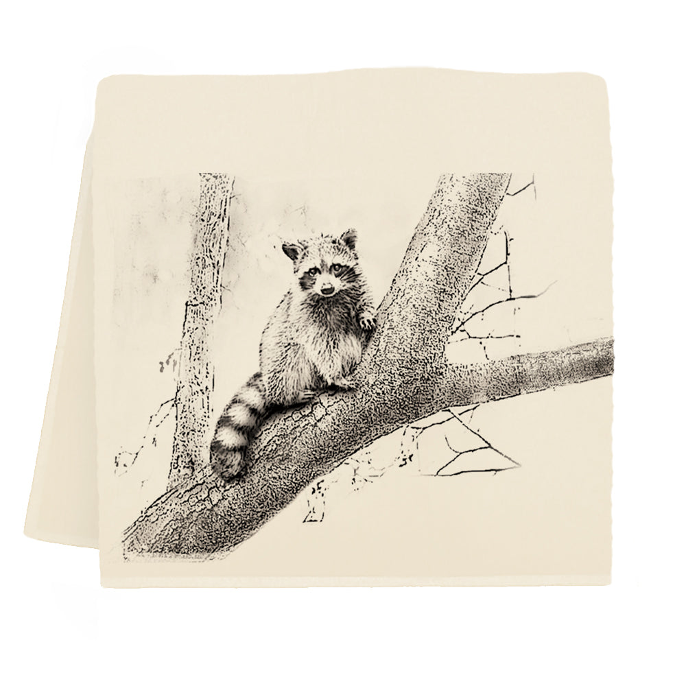 American Woodland Collective Raccoon Tea Towel