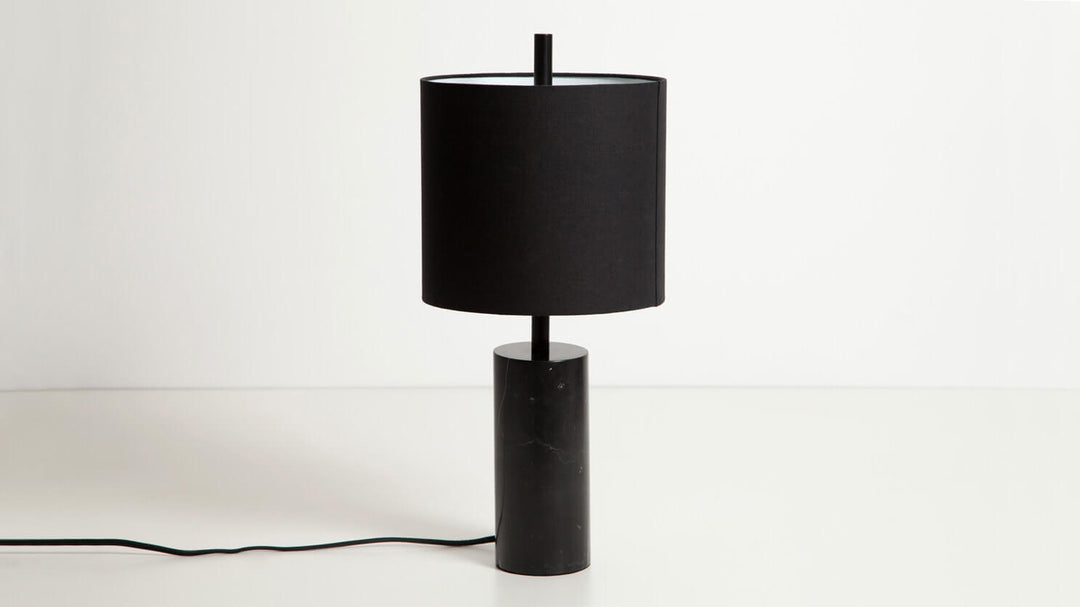 Drum Table Lamp - Black