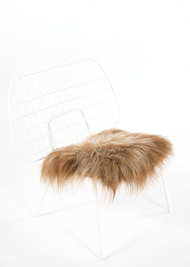 Brown Icelandic Sheepskin Chair Pad