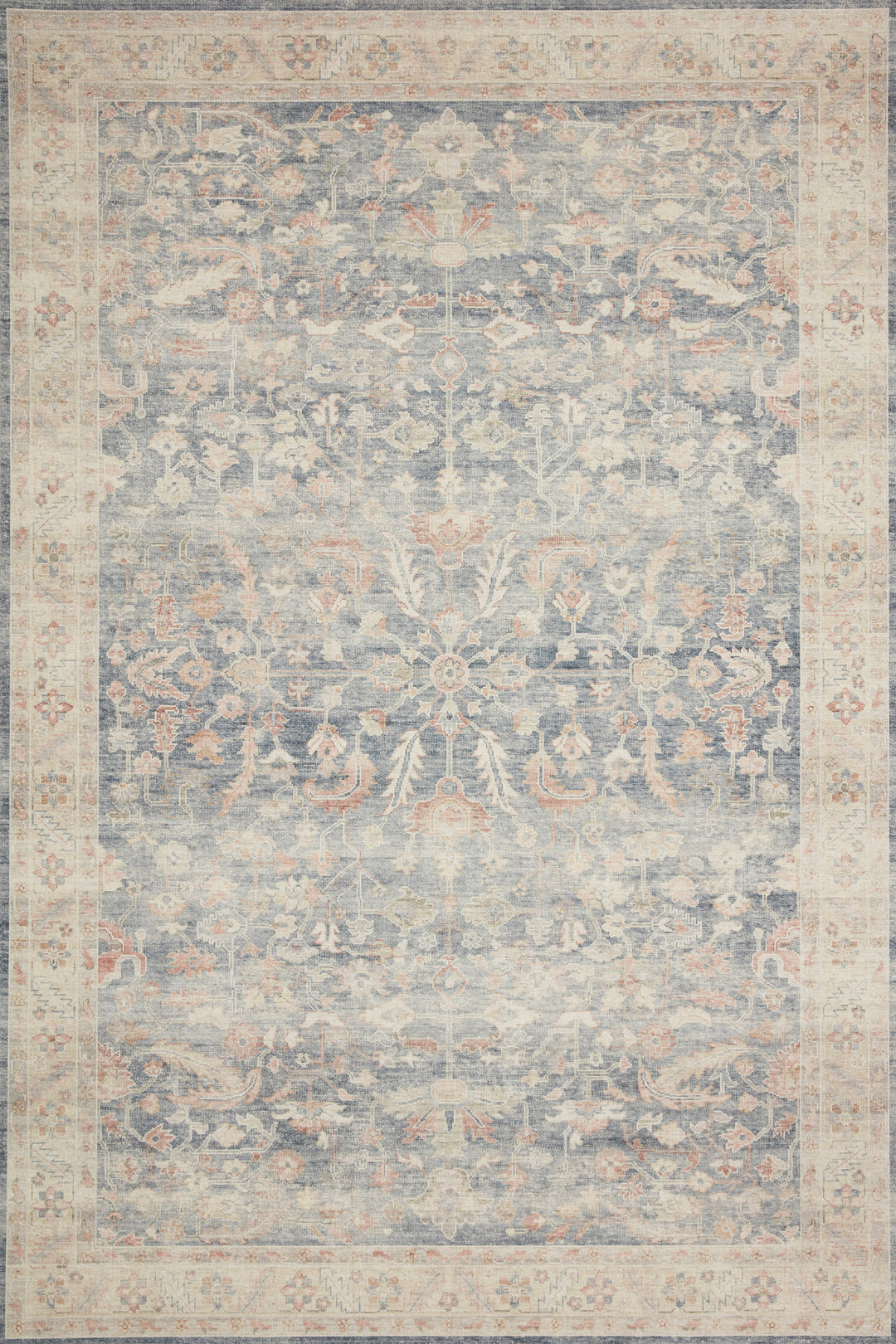 Loloi II Hathaway Denim / Multi Rug HTH-02