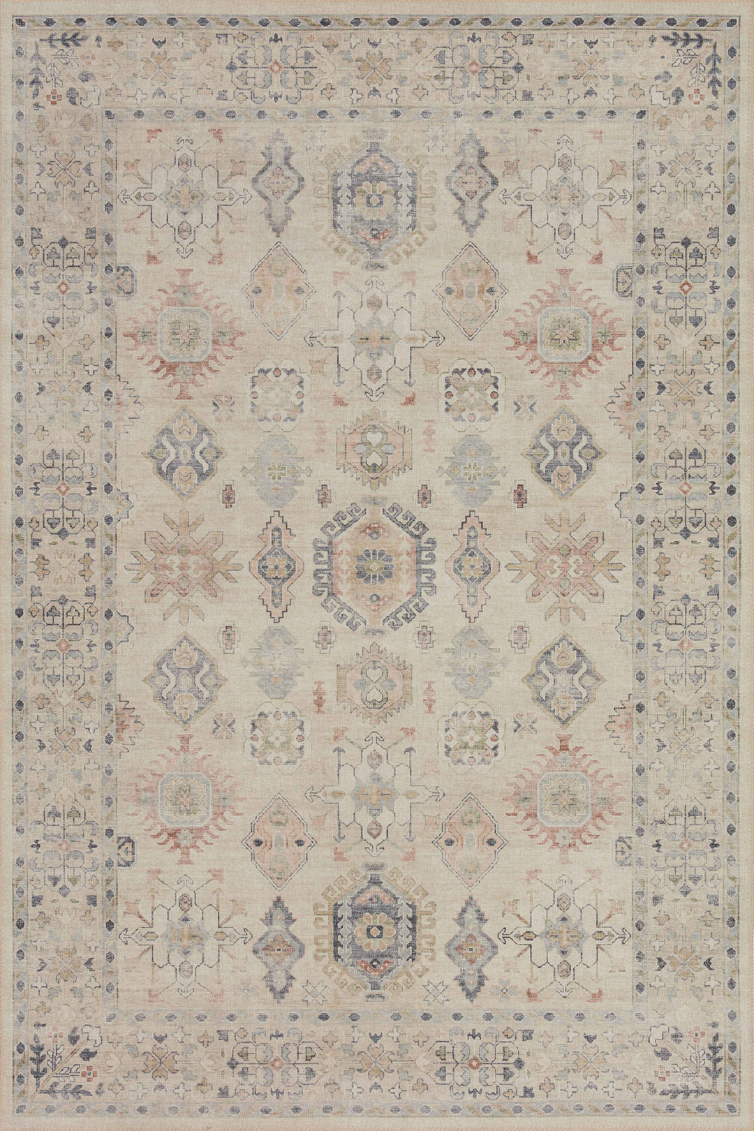 Loloi II Hathaway Beige / Multi Rug HTH-04