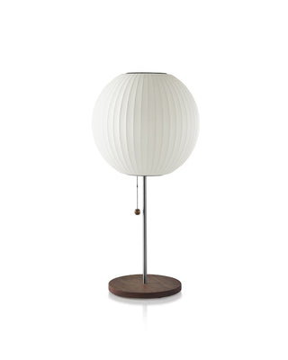 Nelson Ball Lotus Table Lamp, Walnut
