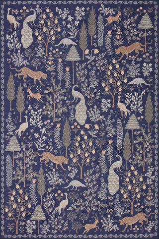 Rifle Paper Co. x Loloi Menagerie Navy 7'-6" x 9'-6" Area Rug