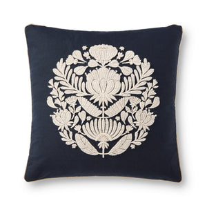 Embroidered Flourish Cushion