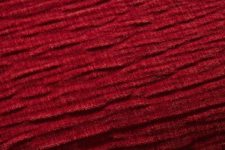 Red Crushed Velvet Lumbar Cushion