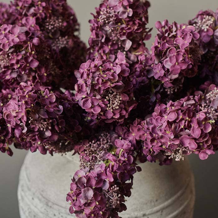 ﻿Hydrangea Purple Stem - Artificial Flower