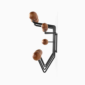 Eames Hang-It-All, Walnut Spheres / Black Frame