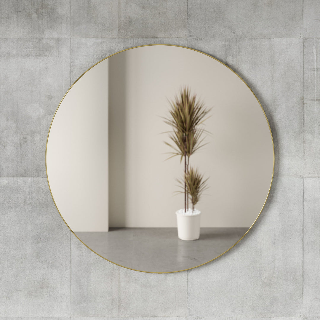Wall Mirrors | color: Brass | size: 48"""" (122 cm)