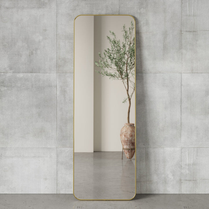 Floor Mirrors | color: Brass